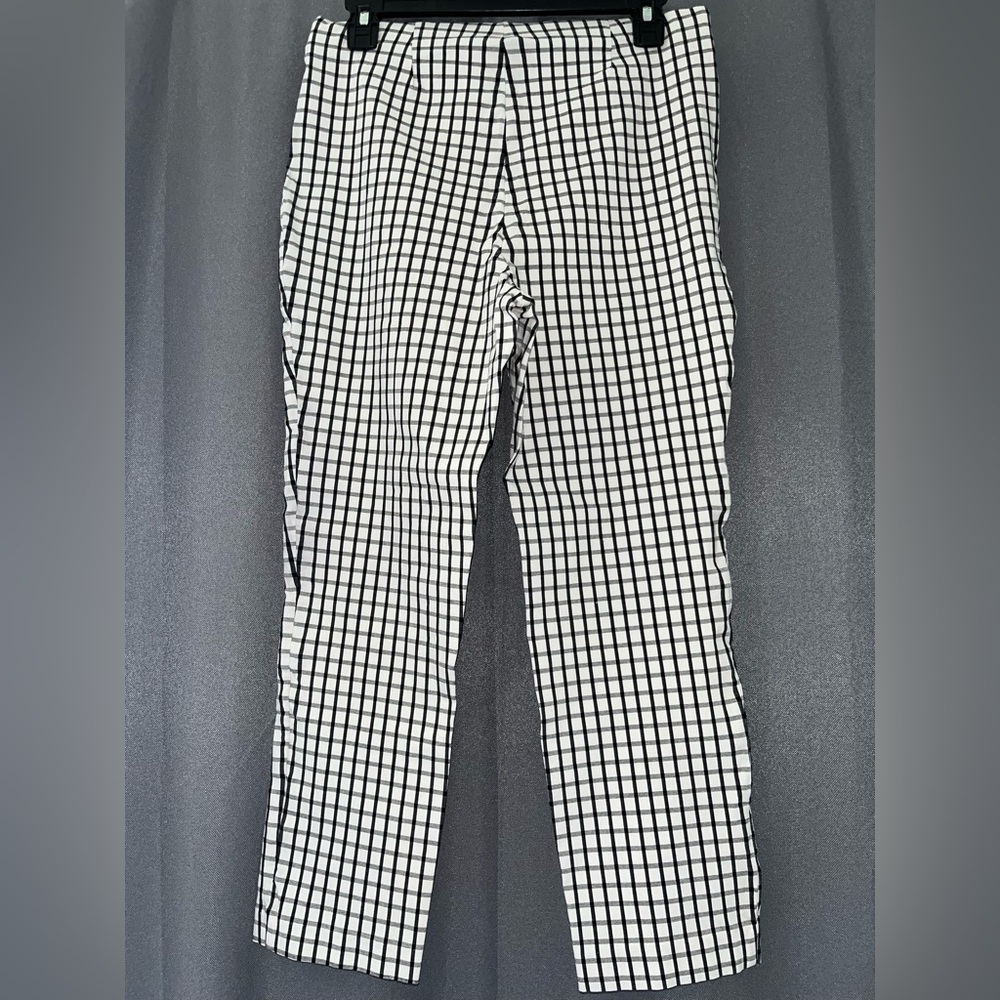 Adrianna Papell Black and White Plaid Pants - Picture 2 of 5